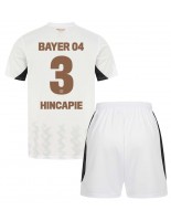 Bayer Leverkusen Piero Hincapie #3 Bortedraktsett Barn 2024-25 Korte ermer (+ bukser)